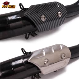 Universal Motorcycle Exhaust Pipe Heat Shield Carbon Fiber Cover Heat Insulation Anti-Scald Muffler Protector 3.8mm to 4.5mm