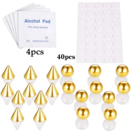 Stainless Steel Fake Piercing Stud Set Fake Nose Ring Stud Sticker Pack Fake Eyebrow Lip Piercing Non Piercied Earring Stud Lot