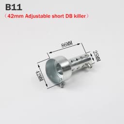 35mm 42mm 45mm 48mm 60mm Exhaust Muffler Adjustable DB Killer Silencer Reduce Noise Sound Eliminator for Akrapovic for SC for AR