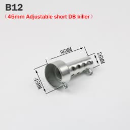 35mm 42mm 45mm 48mm 60mm Exhaust Muffler Adjustable DB Killer Silencer Reduce Noise Sound Eliminator for Akrapovic for SC for AR