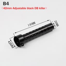 35mm 42mm 45mm 48mm 60mm Exhaust Muffler Adjustable DB Killer Silencer Reduce Noise Sound Eliminator for Akrapovic for SC for AR