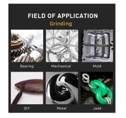 5pcs 3mm Shaft Mounted Ceramic Grinding Head Polishing Abrasive Wheel for Dremel Rotary Power Tools