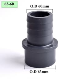 O.D 32/40/50/63-14/20/30/40/50/60mm Big Size UPVC Pagoda Connector Garden Irrigation Pipe Soft Hose Adapter Joint Accessories