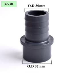O.D 32/40/50/63-14/20/30/40/50/60mm Big Size UPVC Pagoda Connector Garden Irrigation Pipe Soft Hose Adapter Joint Accessories