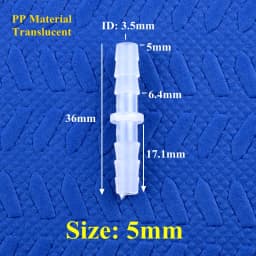 5~200pcs 4~14mm Food Grade Plastic Equal Dia Direct Connectors Aquarium Fish Tank Air Pump Hose Pagoda Joint Water Pipe Fittings
