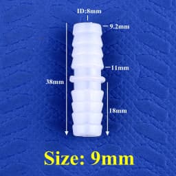5~200pcs 4~14mm Food Grade Plastic Equal Dia Direct Connectors Aquarium Fish Tank Air Pump Hose Pagoda Joint Water Pipe Fittings