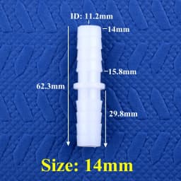5~200pcs 4~14mm Food Grade Plastic Equal Dia Direct Connectors Aquarium Fish Tank Air Pump Hose Pagoda Joint Water Pipe Fittings