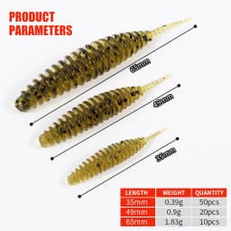 2020 HOT soft bait TANAN 49mm 65mm fishing lures Pesca carp fishing bass lure Isca artificial PVA