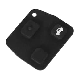 KEYYOU Silicone Remote Car Key Fob Black Silicon Rubber 2/3 Buttons Pad For Toyota Avensis Corolla For Lexus Rav4 Replacement