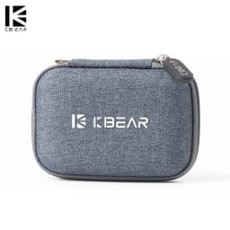 KBEAR High-end Fabric Case Earphone Headset Accessories Portable Earbuds Case Storage Package Bag With TRI I3 Pro Headphone IEM