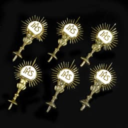 Catholic Bible Supplies JHS Card Insertion Decoration JHS Holy Grail Pendant Party Wedding Baptism Supplies Religious Jewelry