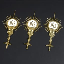 Catholic Bible Supplies JHS Card Insertion Decoration JHS Holy Grail Pendant Party Wedding Baptism Supplies Religious Jewelry