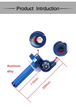 Alconstar- CNC Aluminum Adjustable Motorcycle Motorbike Throttle Grips Settle Quick Twister Gas Dirt Pit Bikes ATV UTV
