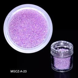 1 Bottle Caviar Nail Art Beads Decoration 24 Colors Micro Round Ball 0.6-1mm Nail Crystal Glass Beads 3D Nail Rhinestones #PG8/6