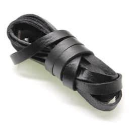 2m Black Color Real Genuine Leather Cord 2 3 4 5 6 8 mm Round Flat Leather Rope String Fit Necklace Bracelet DIY Jewelry Making
