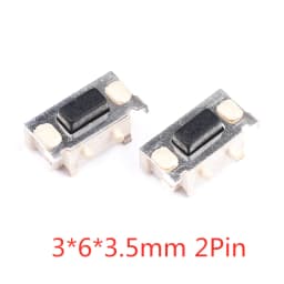 50PCS Tact Switch Silicone Button Micro Switch 3*4*2mm 3x6x4.3mm 2Pin 3x6x2.5mm 4*4*1.5mm SMD 4 Feet