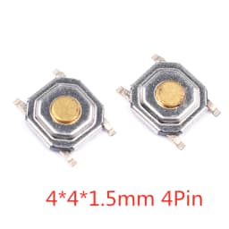 50PCS Tact Switch Silicone Button Micro Switch 3*4*2mm 3x6x4.3mm 2Pin 3x6x2.5mm 4*4*1.5mm SMD 4 Feet