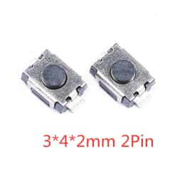 50PCS Tact Switch Silicone Button Micro Switch 3*4*2mm 3x6x4.3mm 2Pin 3x6x2.5mm 4*4*1.5mm SMD 4 Feet