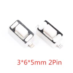 50PCS Tact Switch Silicone Button Micro Switch 3*4*2mm 3x6x4.3mm 2Pin 3x6x2.5mm 4*4*1.5mm SMD 4 Feet