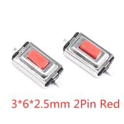 50PCS Tact Switch Silicone Button Micro Switch 3*4*2mm 3x6x4.3mm 2Pin 3x6x2.5mm 4*4*1.5mm SMD 4 Feet
