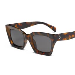 New Fashion Woman Luxury Brand Square Sunglasses Ladies Vintage Oversized Sun Glasses Female Big Frame Uv400 Shades Black