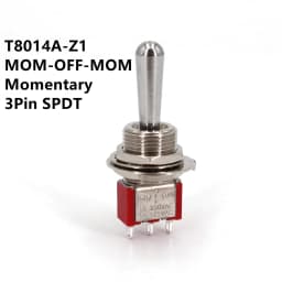 SH T80-T Z1 Series Large Long Handle 12mm Panel Mount Mini Toggle Switch 5A 125VAC