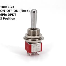 SH T80-T Z1 Series Large Long Handle 12mm Panel Mount Mini Toggle Switch 5A 125VAC