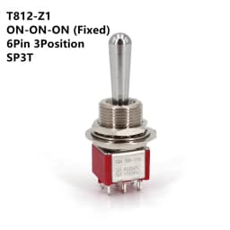 SH T80-T Z1 Series Large Long Handle 12mm Panel Mount Mini Toggle Switch 5A 125VAC