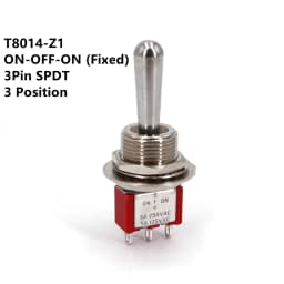 SH T80-T Z1 Series Large Long Handle 12mm Panel Mount Mini Toggle Switch 5A 125VAC