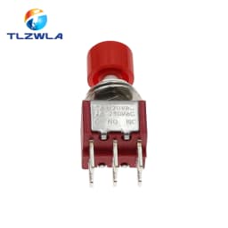 5PCS 3Pin C-NO-NC 6MM Mini Momentary Automatic return Push Button Switch ON-(ON) 2A 250VAC/5A 120VAC
