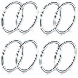 5/10/20PCS Stainless Steel L Shape Nose Stud Set 20G Crystal Nose Ring Hoop Set Indian Crystal Nose Stud Bulk Piercing Nariz Lot