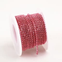 RESEN New Arrival Colorful Rhinestone Chains Dense Fancy Chain Apparel Sewing Glass Rhinestone Cup Chain With Colorful base