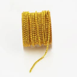 RESEN New Arrival Colorful Rhinestone Chains Dense Fancy Chain Apparel Sewing Glass Rhinestone Cup Chain With Colorful base