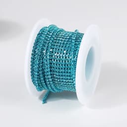 RESEN New Arrival Colorful Rhinestone Chains Dense Fancy Chain Apparel Sewing Glass Rhinestone Cup Chain With Colorful base