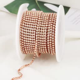 RESEN New Arrival Colorful Rhinestone Chains Dense Fancy Chain Apparel Sewing Glass Rhinestone Cup Chain With Colorful base