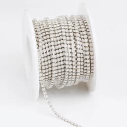 RESEN New Arrival Colorful Rhinestone Chains Dense Fancy Chain Apparel Sewing Glass Rhinestone Cup Chain With Colorful base