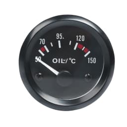 Vehicle Meter 12V Automobile Car Gauge 2" 52mm Water Temp Oil Temp Oil Press Fuel Volts Oil press kg Ammeter Gauge Black Shell