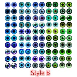 100pcs 50 pairs Dragon Eyes Cat Eye Toys Hot Sale 6mm 8mm 10mm 12mm Handmade Photo Glass Cabochons DIY Making Accessories
