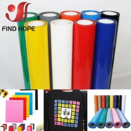 PU Heat Transfer Vinyl Hot Press Iron-on Tshirt Textiles Film Roll HTV Printing Clothing Christmas Halloween Decor for Cameo DIY