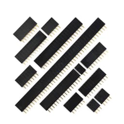 2.54mm Pitch Single Row Female 2~40P PCB Socket Board Pin Header Connector Strip Pinheader 2/3/4/6/10/12/16/20/40Pin For Arduino