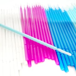 100pcs/Pack Bendable Micro Brushes Disposable Microbrush Applicators Eyelash Extensions Eyelash Glue Cleaning Brush for Eyelash