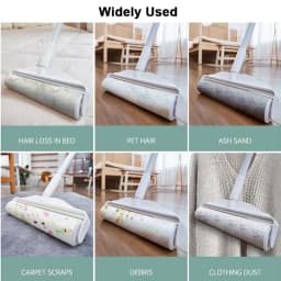 Long Handle Lint Roller Brush Pet Hair Remover Roller Retractable Dust Hair Roller Stick Tearable Clothes Bed Hair Removal Brush