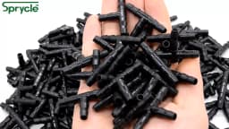 SPRYCLE 20-100PCS 1/4 Inch Connector Joint Tee Drip Irrigation Dripper Watering Garden Tools for 4mm/7mm Pipe Hose Greenhouse