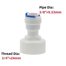 Fit for 1/4" 3/8" OD Tube Pushfit To BSP Female Thread Pipe Quick Connector Fitting Aquarium Reverse Osmosis RO Water Dispenser