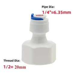 Fit for 1/4" 3/8" OD Tube Pushfit To BSP Female Thread Pipe Quick Connector Fitting Aquarium Reverse Osmosis RO Water Dispenser