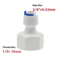 Fit for 1/4" 3/8" OD Tube Pushfit To BSP Female Thread Pipe Quick Connector Fitting Aquarium Reverse Osmosis RO Water Dispenser
