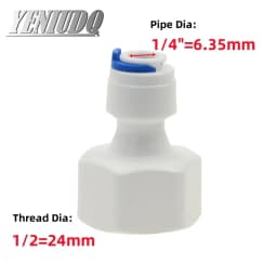 Fit for 1/4" 3/8" OD Tube Pushfit To BSP Female Thread Pipe Quick Connector Fitting Aquarium Reverse Osmosis RO Water Dispenser