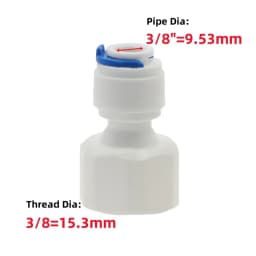 Fit for 1/4" 3/8" OD Tube Pushfit To BSP Female Thread Pipe Quick Connector Fitting Aquarium Reverse Osmosis RO Water Dispenser