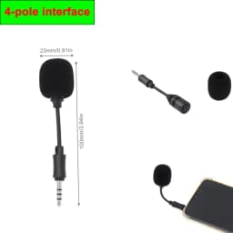 Mini 3.5mm Jack Flexible Capacitance Microphone Mic for Mobile Phone PC Laptop Notebook