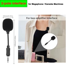 Mini 3.5mm Jack Flexible Capacitance Microphone Mic for Mobile Phone PC Laptop Notebook